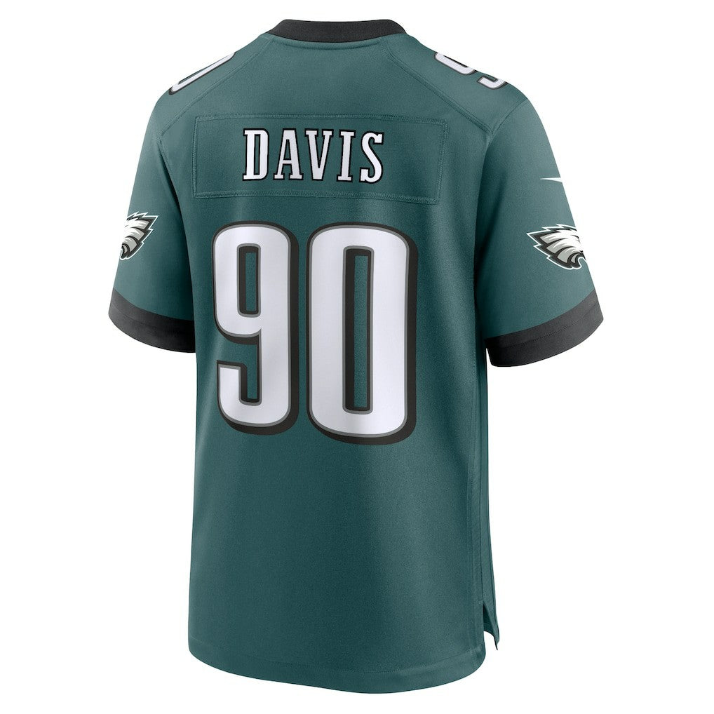 Jordan Davis Philadelphia Eagles Team Game Jersey - Midnight Green Jerseys