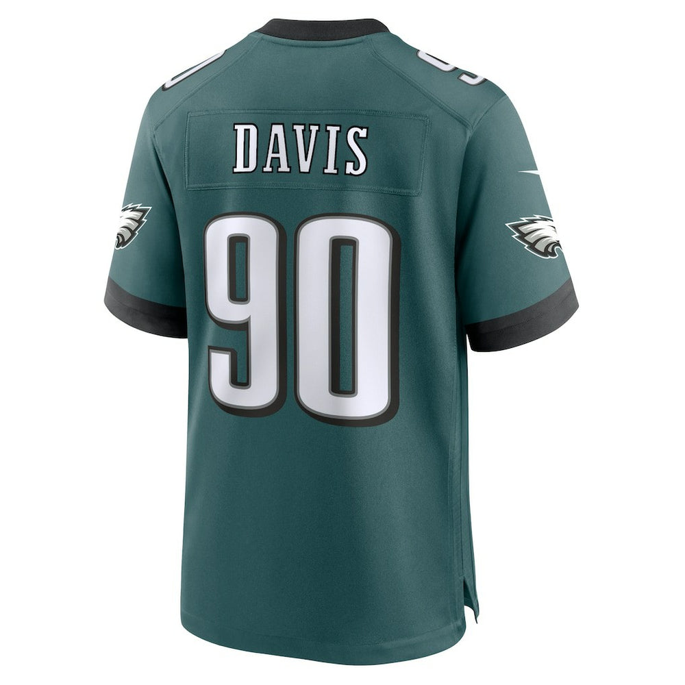 Jordan Davis Philadelphia Eagles Team Game Jersey - Midnight Green Jerseys
