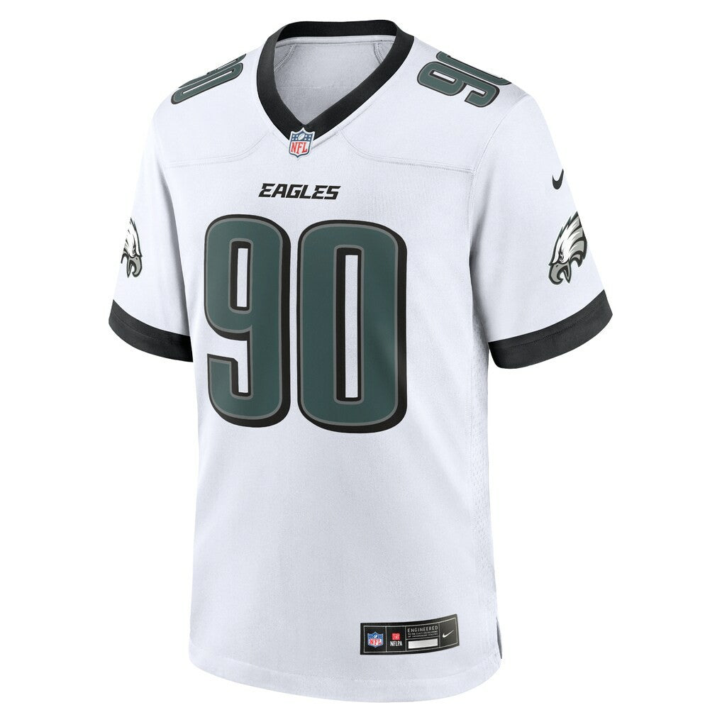 Jordan Davis Philadelphia Eagles White Game Jersey - White Jerseys