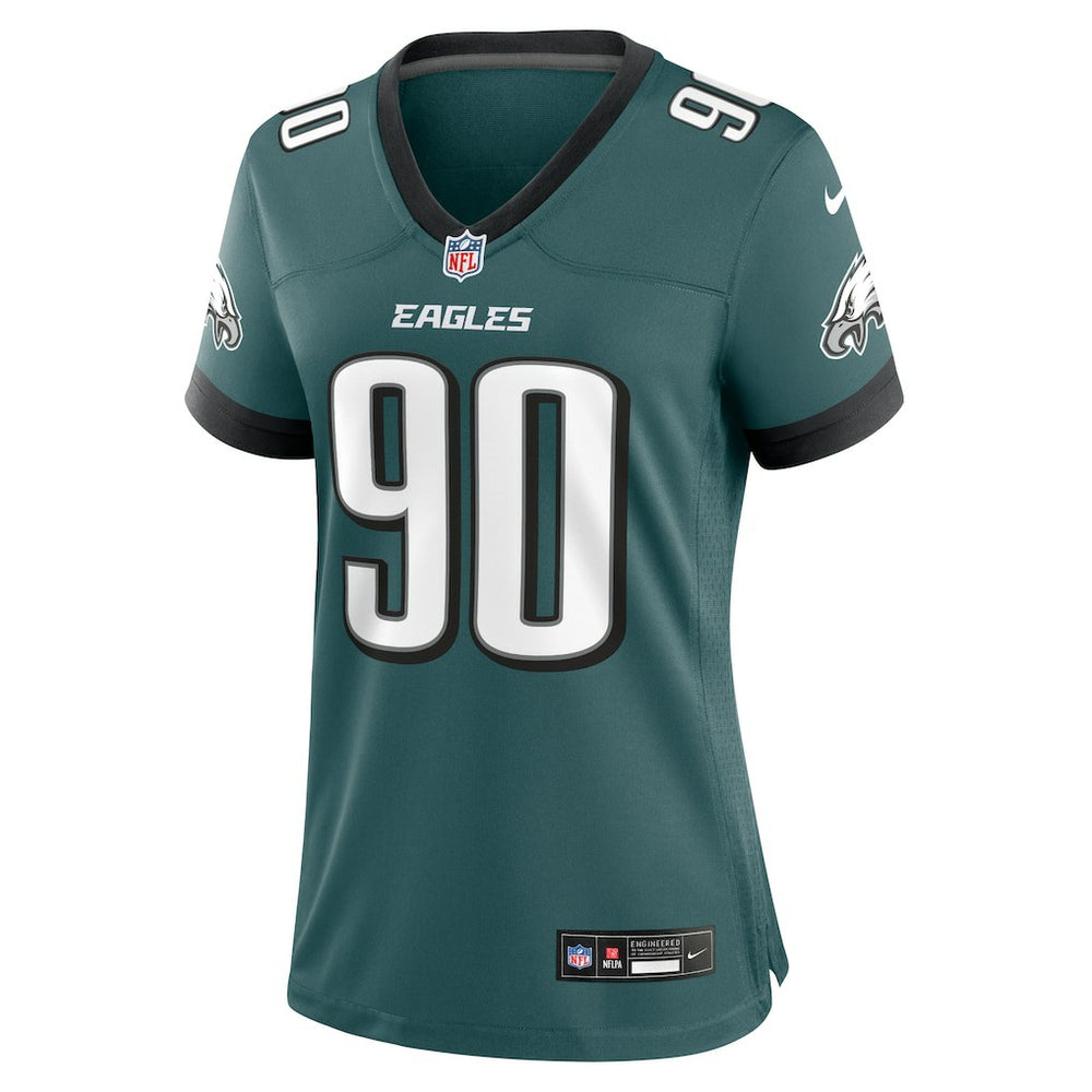 Jordan Davis Philadelphia Eagles Women's Team Game Jersey - Midnight Green Jerseys