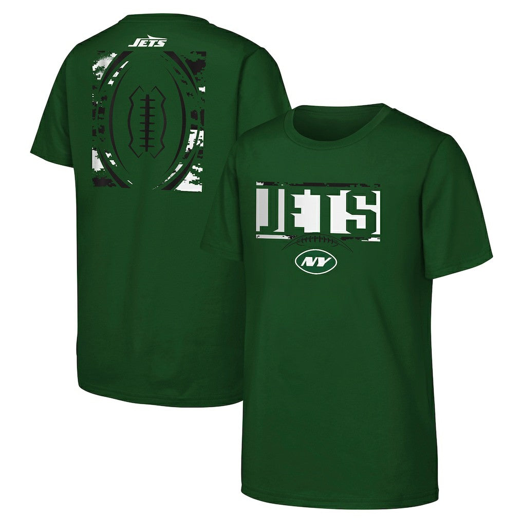 New York Jets Youth The Blitz T-Shirt - Green T-shirts