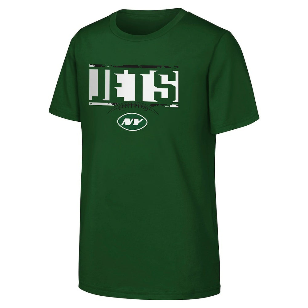 New York Jets Youth The Blitz T-Shirt - Green T-shirts