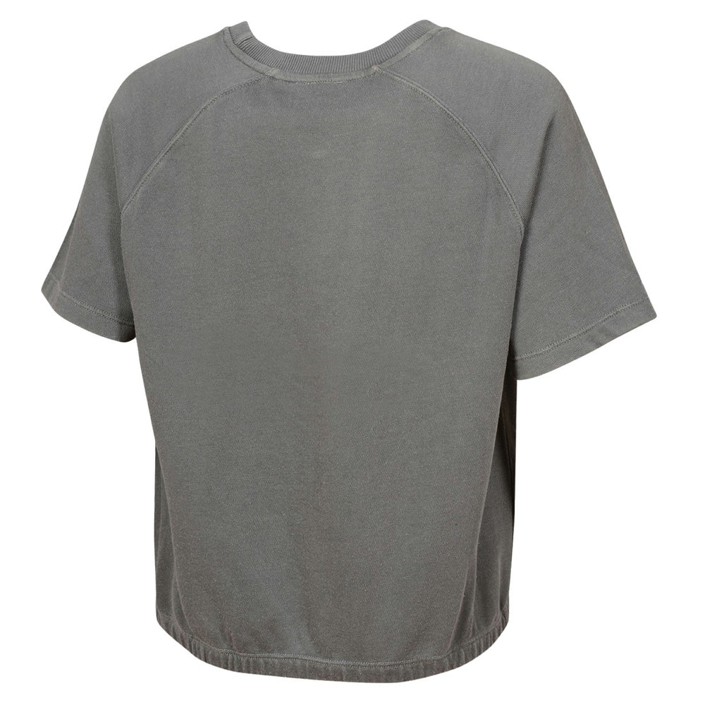 Detroit Lions Women's Mineral Wash Short Sleeve Top - Gray Tops