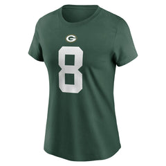 Josh Jacobs Green Bay Packers Women's Player Name & Number T-Shirt - Green T-shirts