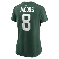 Josh Jacobs Green Bay Packers Women's Player Name & Number T-Shirt - Green T-shirts