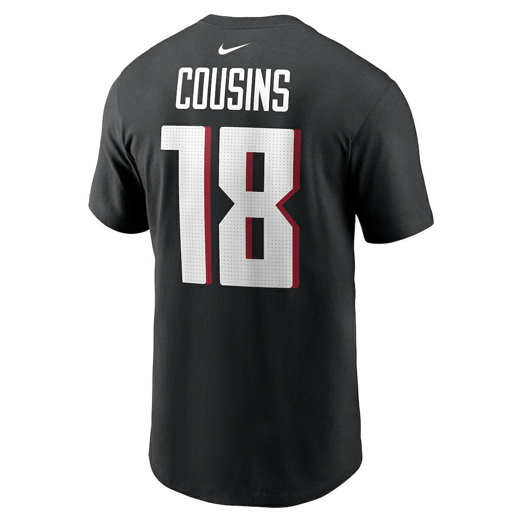 Kirk Cousins Atlanta Falcons Player Name & Number T-Shirt - Black T-shirts