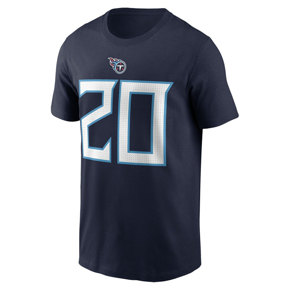 Tony Pollard Tennessee Titans Player Name & Number T-Shirt - Navy T-shirts