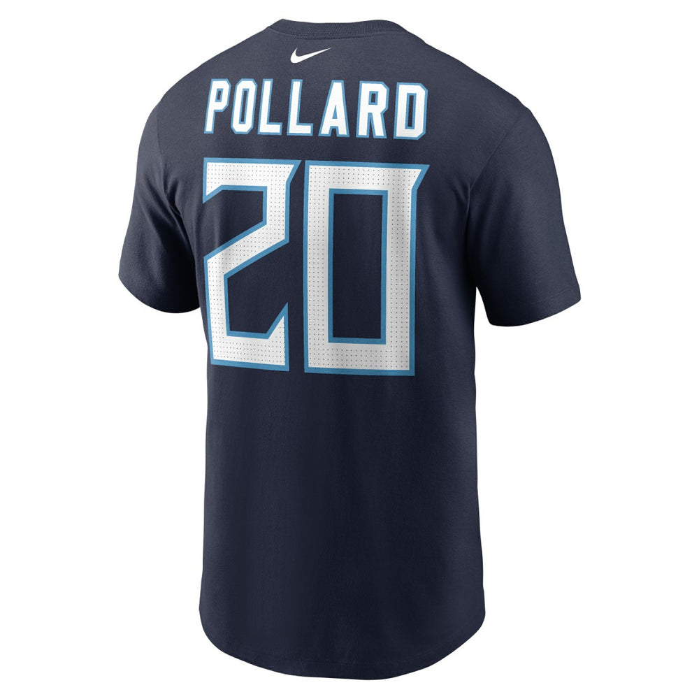 Tony Pollard Tennessee Titans Player Name & Number T-Shirt - Navy T-shirts