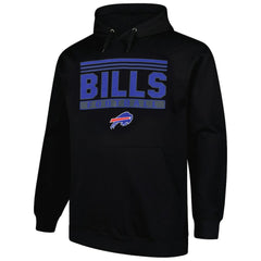 Buffalo Bills Big & Tall Pop Pullover Hoodie - Black Hoodies