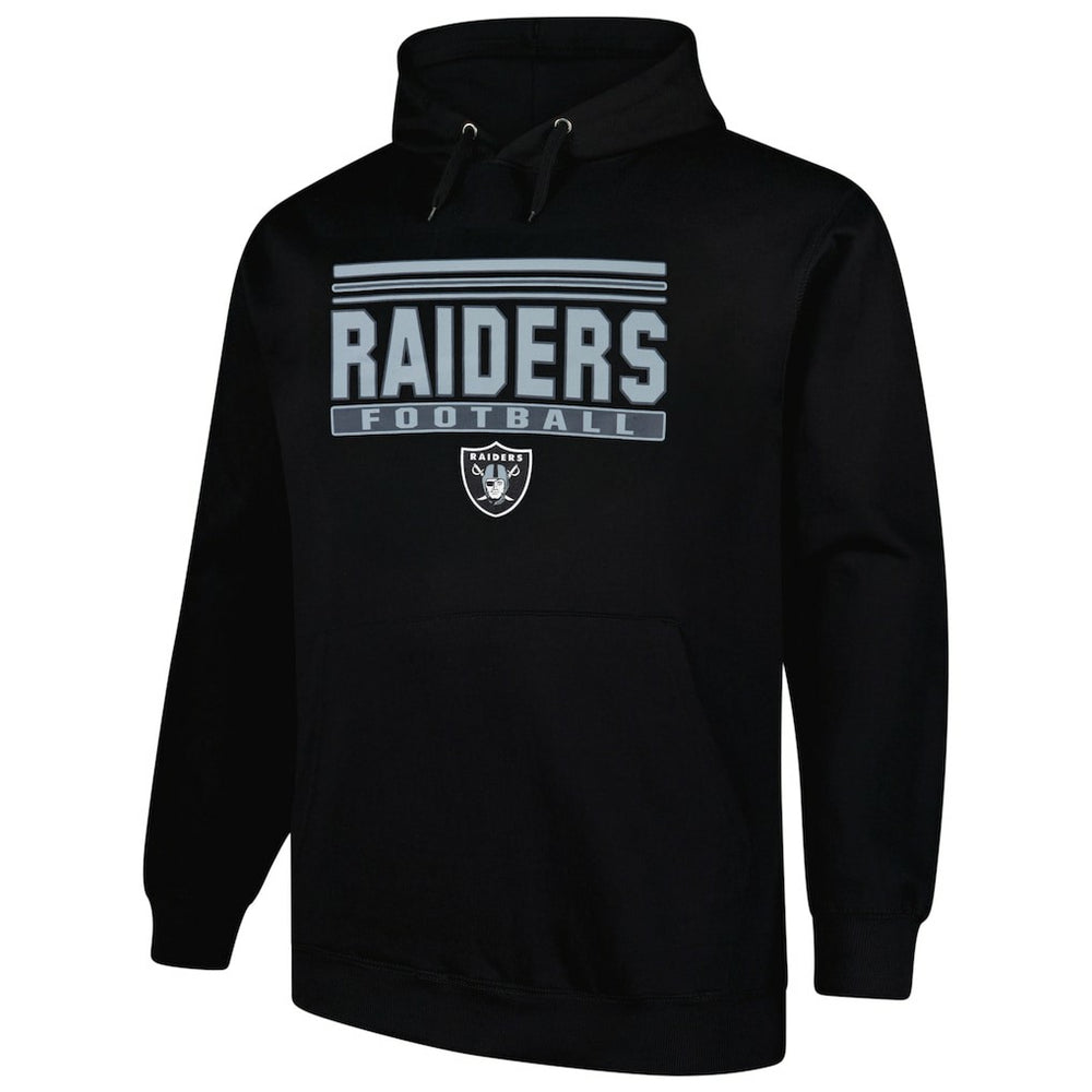 Las Vegas Raiders Big & Tall Pop Pullover Hoodie - Black Hoodies