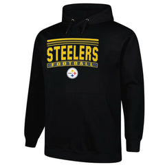 Pittsburgh Steelers Big & Tall Pop Pullover Hoodie - Black Hoodies