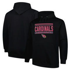 Arizona Cardinals Big & Tall Pop Pullover Hoodie - Black Hoodies