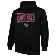 Arizona Cardinals Big & Tall Pop Pullover Hoodie - Black Hoodies