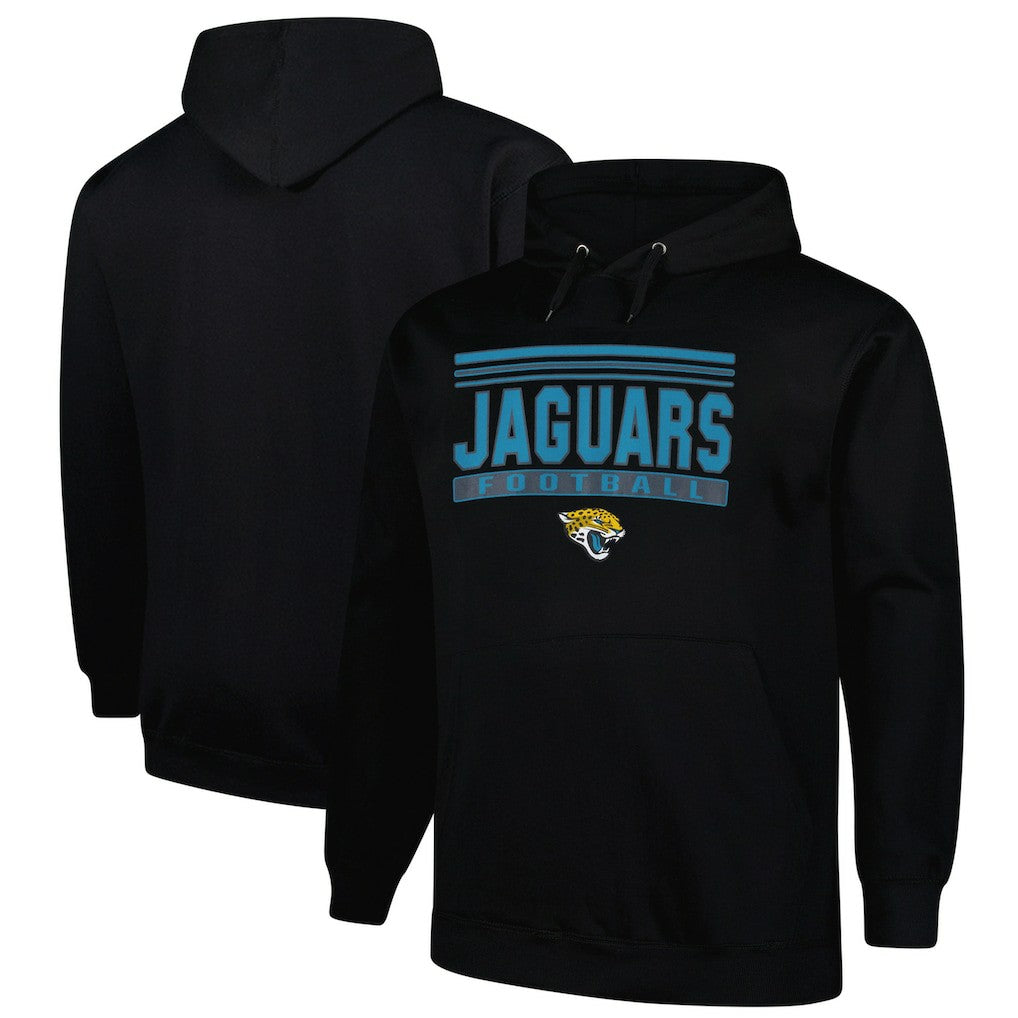Jacksonville Jaguars Big & Tall Pop Pullover Hoodie - Black Hoodies