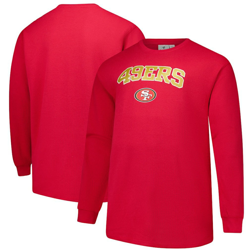 San Francisco 49ers Big & Tall Thermal Long Sleeve T-Shirt - Scarlet T-shirts