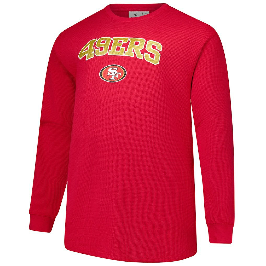 San Francisco 49ers Big & Tall Thermal Long Sleeve T-Shirt - Scarlet T-shirts