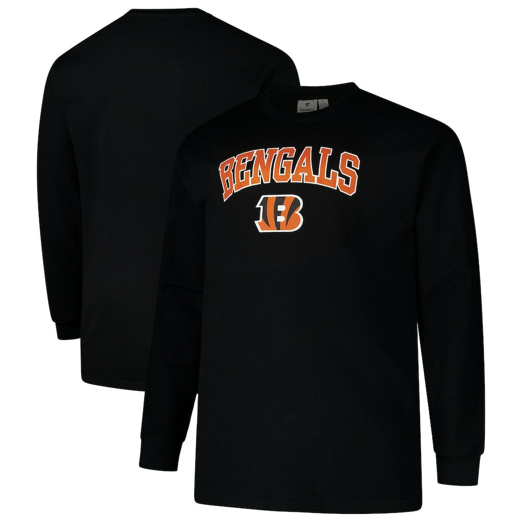Cincinnati Bengals Big & Tall Thermal Long Sleeve T-Shirt - Black T-shirts