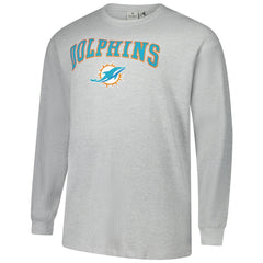 Miami Dolphins Big & Tall Thermal Long Sleeve T-Shirt - Heather Gray T-shirts