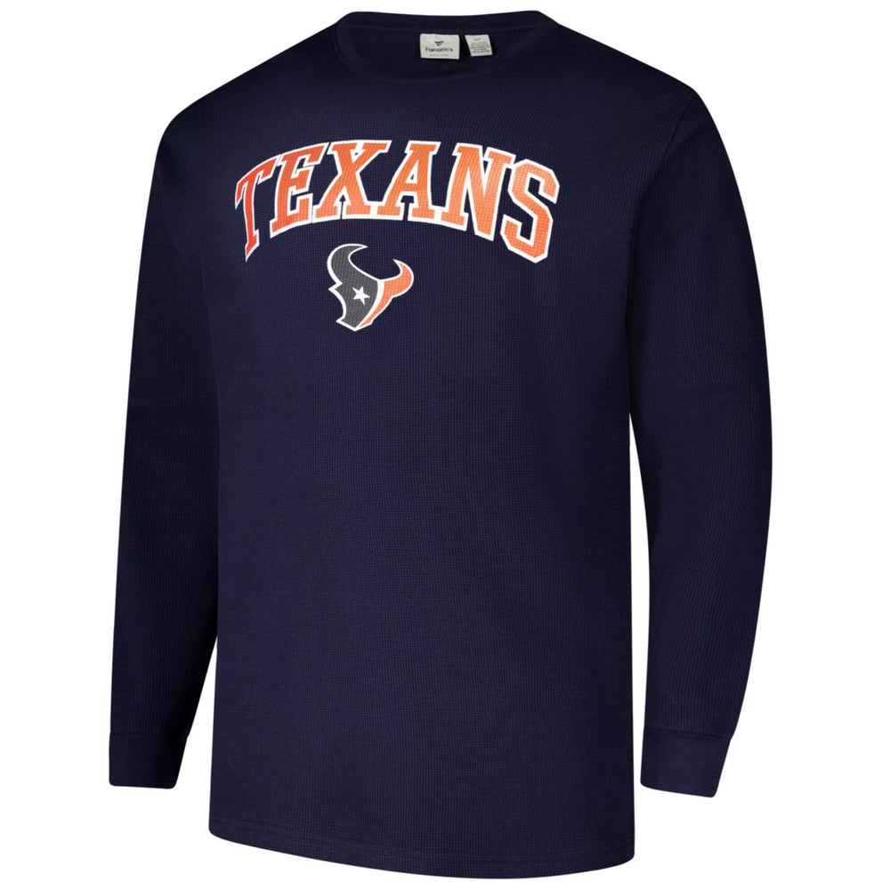 Houston Texans Big & Tall Thermal Long Sleeve T-Shirt - Navy T-shirts