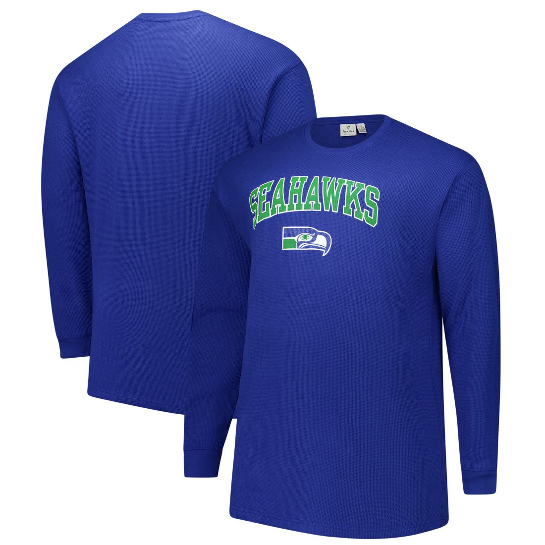 Seattle Seahawks Big & Tall Throwback Thermal Long Sleeve T-Shirt - Royal T-shirts