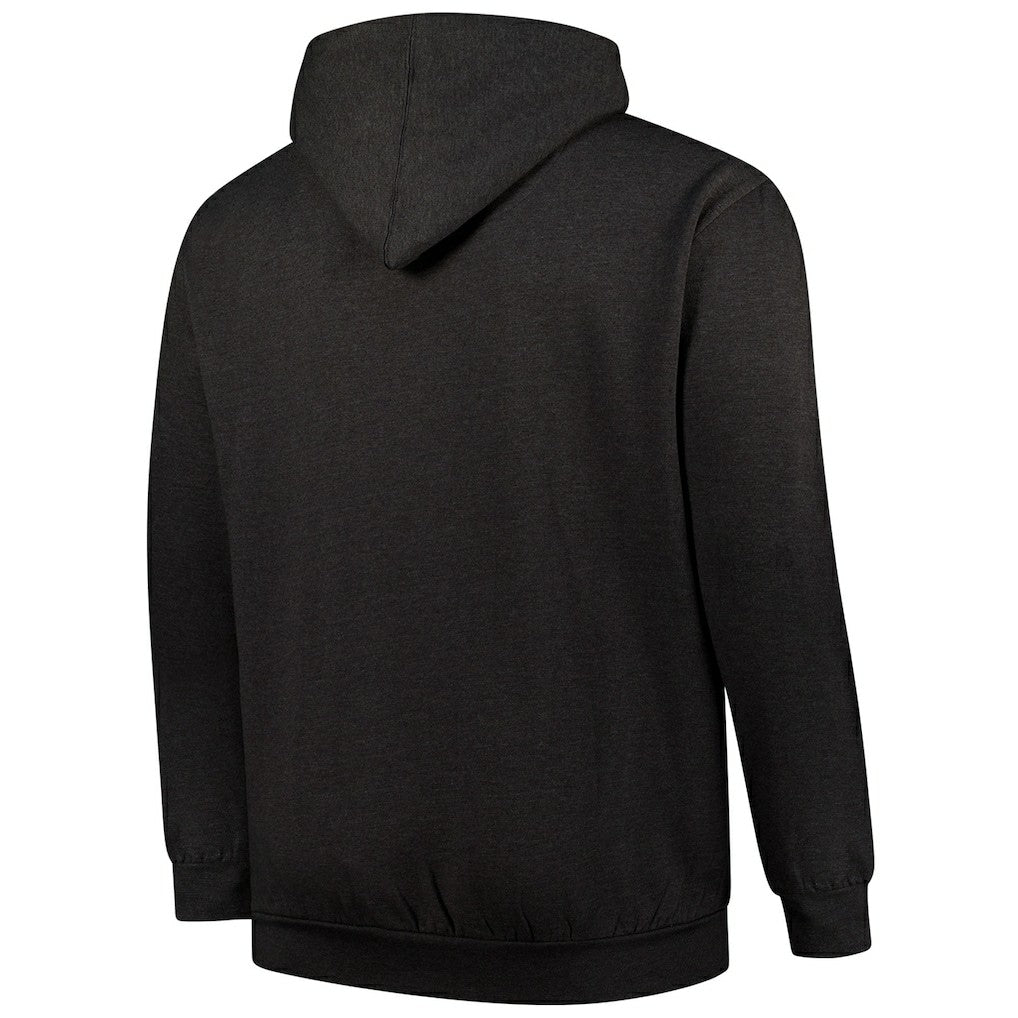 Cleveland Browns Big & Tall Sleeve Hit Full-Zip Hoodie - Heather Charcoal Hoodies
