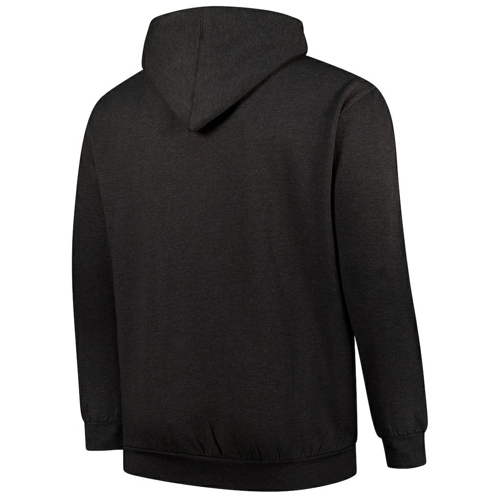 Cleveland Browns Big & Tall Sleeve Hit Full-Zip Hoodie - Heather Charcoal Hoodies