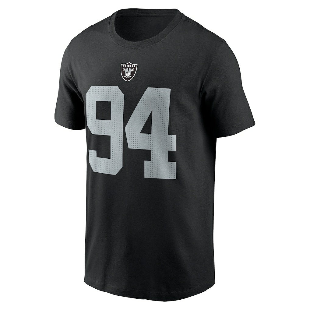 Christian Wilkins Las Vegas Raiders Player Name & Number T-Shirt - Black T-shirts