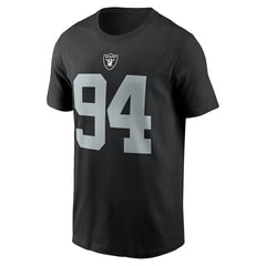 Christian Wilkins Las Vegas Raiders Player Name & Number T-Shirt - Black T-shirts
