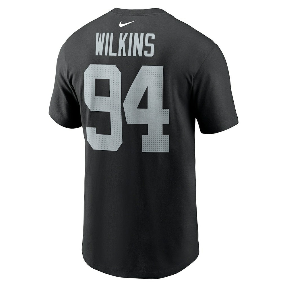 Christian Wilkins Las Vegas Raiders Player Name & Number T-Shirt - Black T-shirts