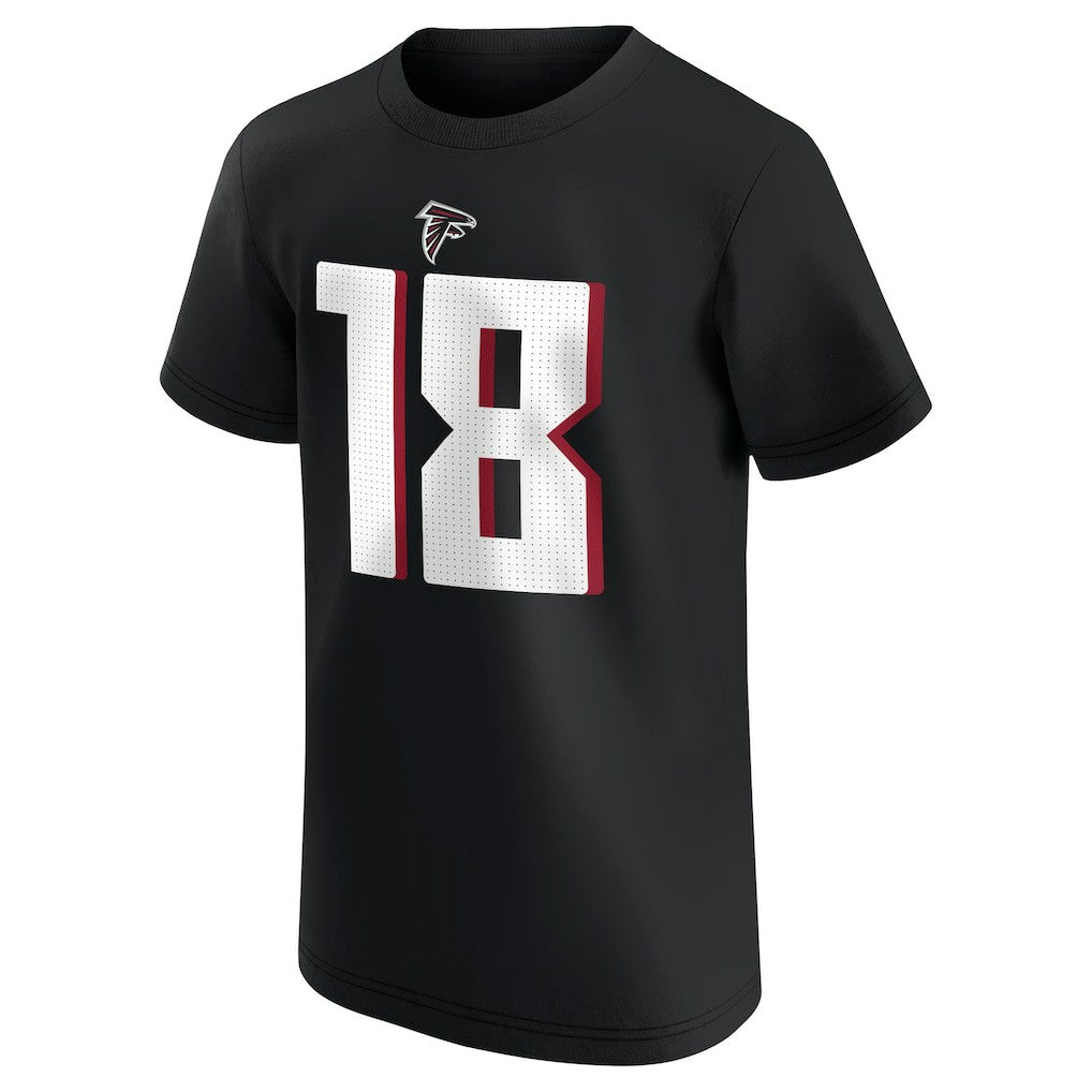 Kirk Cousins Atlanta Falcons Youth Player Name & Number T-Shirt - Black T-shirts