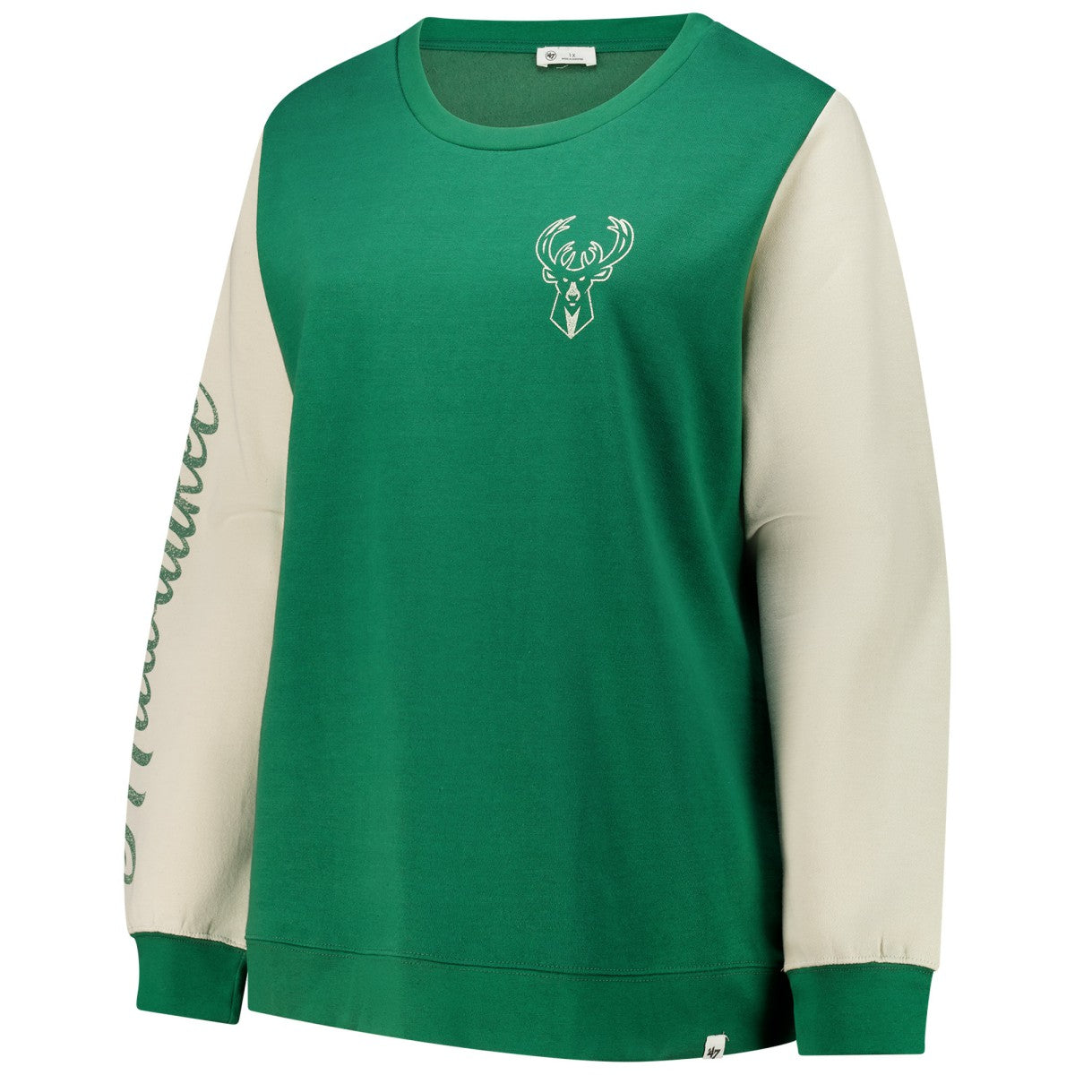 Milwaukee Bucks '47 Women's Plus Size Oversized Rise Andie Pullover Sweatshirt Hunter Green - 47 brand outlet