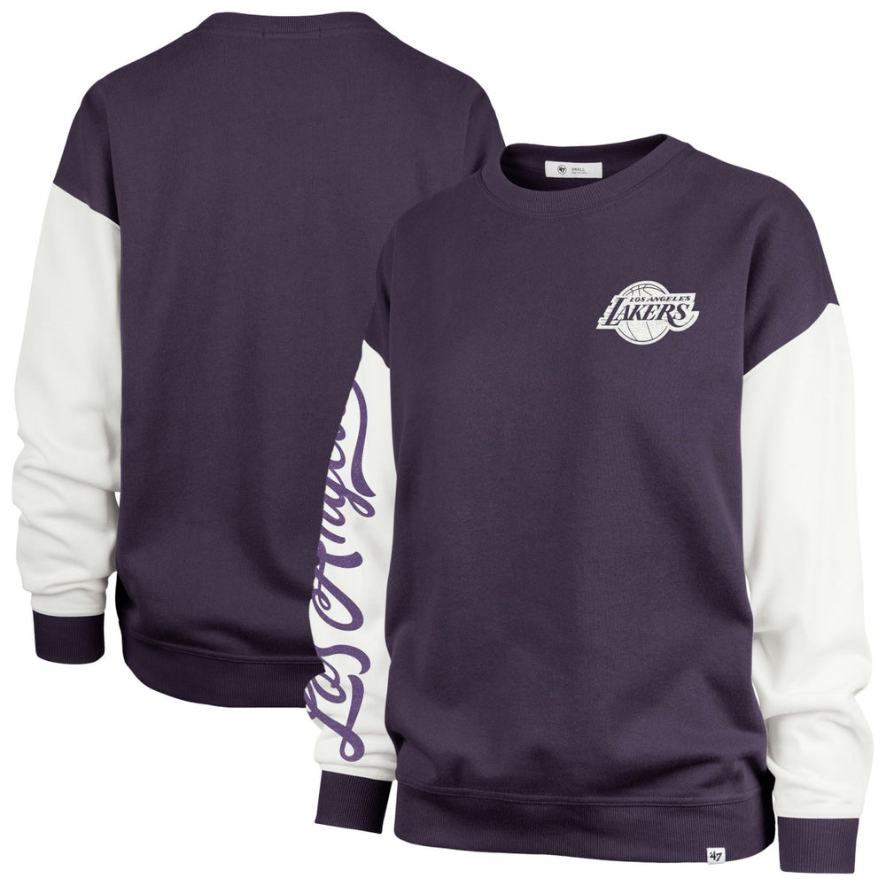 Los Angeles Lakers '47 Women's Plus Size Oversized Rise Andie Pullover Sweatshirt Purple - 47 brand