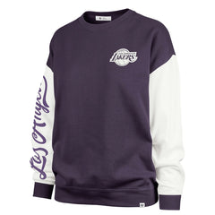 Los Angeles Lakers '47 Women's Plus Size Oversized Rise Andie Pullover Sweatshirt Purple - 47 brand