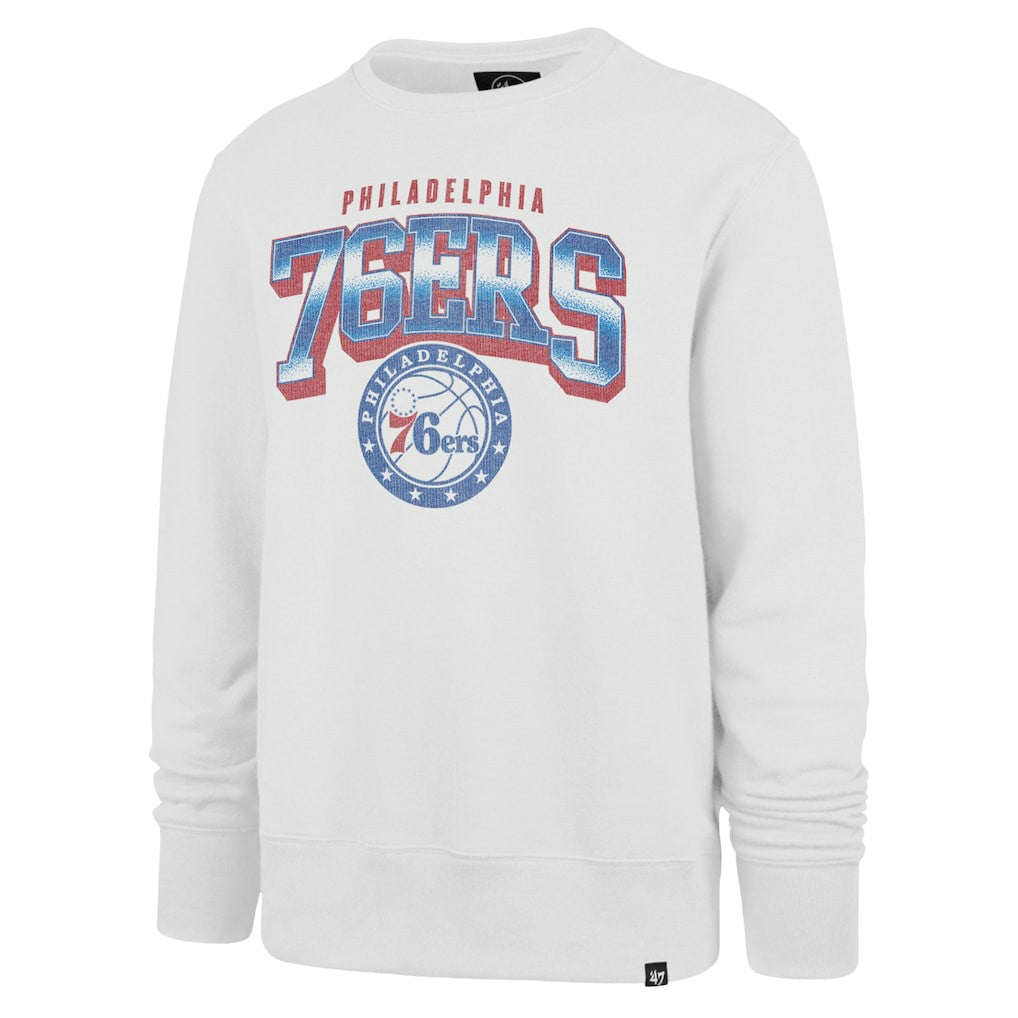 Philadelphia 76ers '47 Big & Tall Spotlight Headline Pullover Sweatshirt Cream - 47 brand