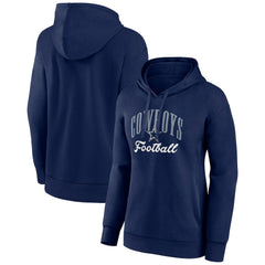 Dallas Cowboys Women's Victory Script Pullover Hoodie - Navy Hoodies