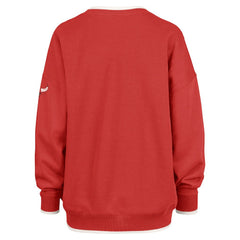 Chicago Bulls '47 Women's Rise Wax Pack Daze '80s Oversize Pullover Sweatshirt Red - 47 brand