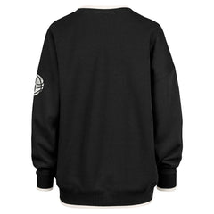 Brooklyn Nets '47 Women's Rise Wax Pack Daze '80s Oversize Pullover Sweatshirt Black - 47 brand