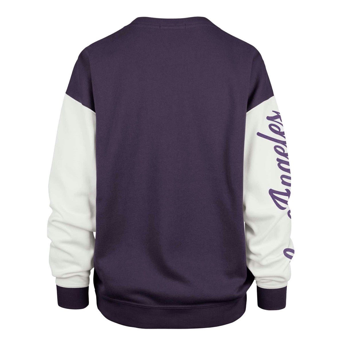 Los Angeles Lakers '47 Women's Rise Andie Pullover Sweatshirt Oversized Pullover Sweatshirt Purple - 47 brand