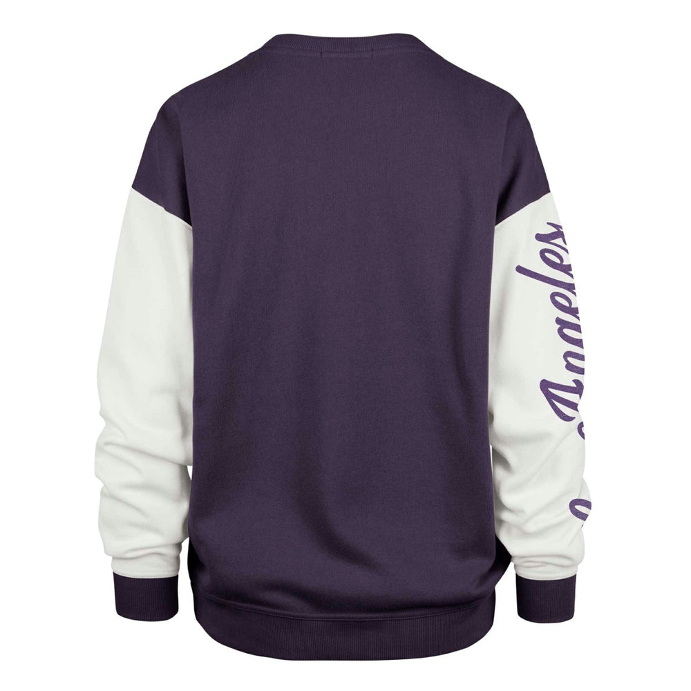 Los Angeles Lakers '47 Women's Rise Andie Pullover Sweatshirt Oversized Pullover Sweatshirt Purple - 47 brand