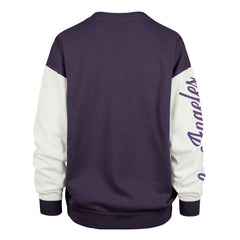 Los Angeles Lakers '47 Women's Rise Andie Pullover Sweatshirt Oversized Pullover Sweatshirt Purple - 47 brand
