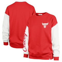 Chicago Bulls '47 Women's Rise Andie Oversized Pullover Sweatshirt Red - 47 brand