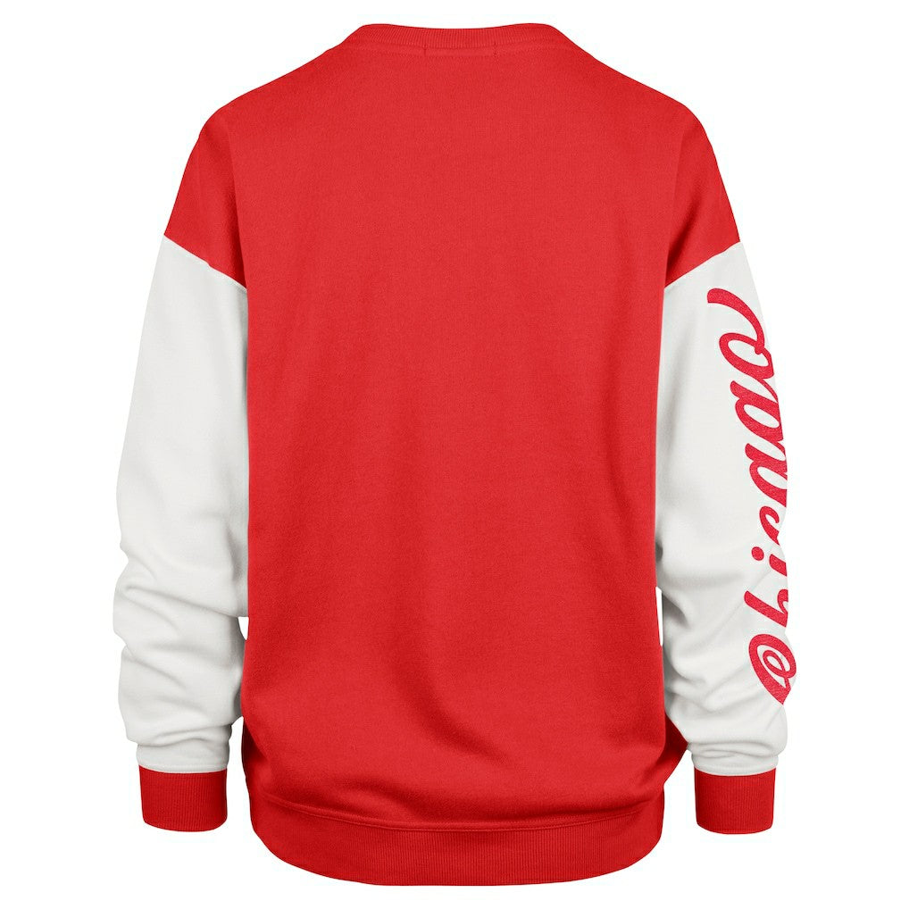 Chicago Bulls '47 Women's Rise Andie Oversized Pullover Sweatshirt Red - 47 brand