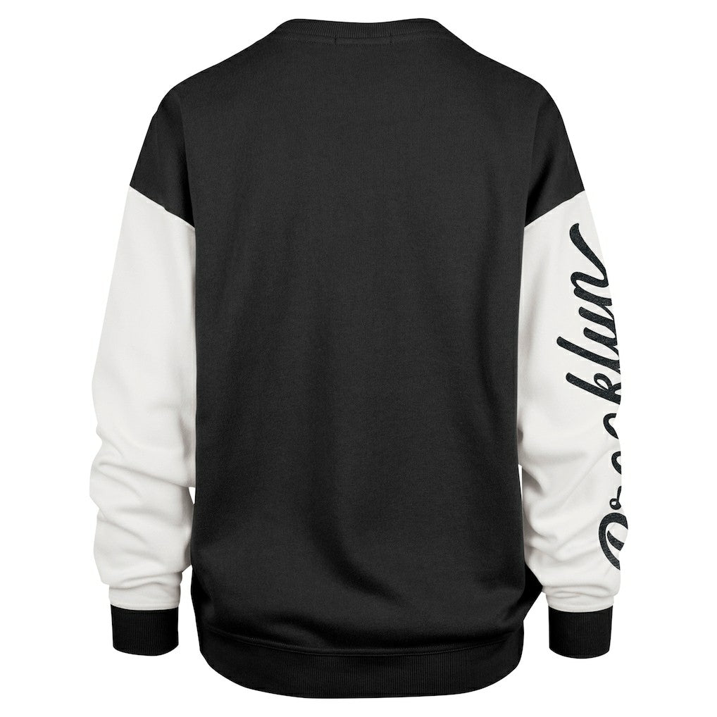 Brooklyn Nets '47 Women's Rise Andie Oversized Pullover Sweatshirt Black - 47 brand