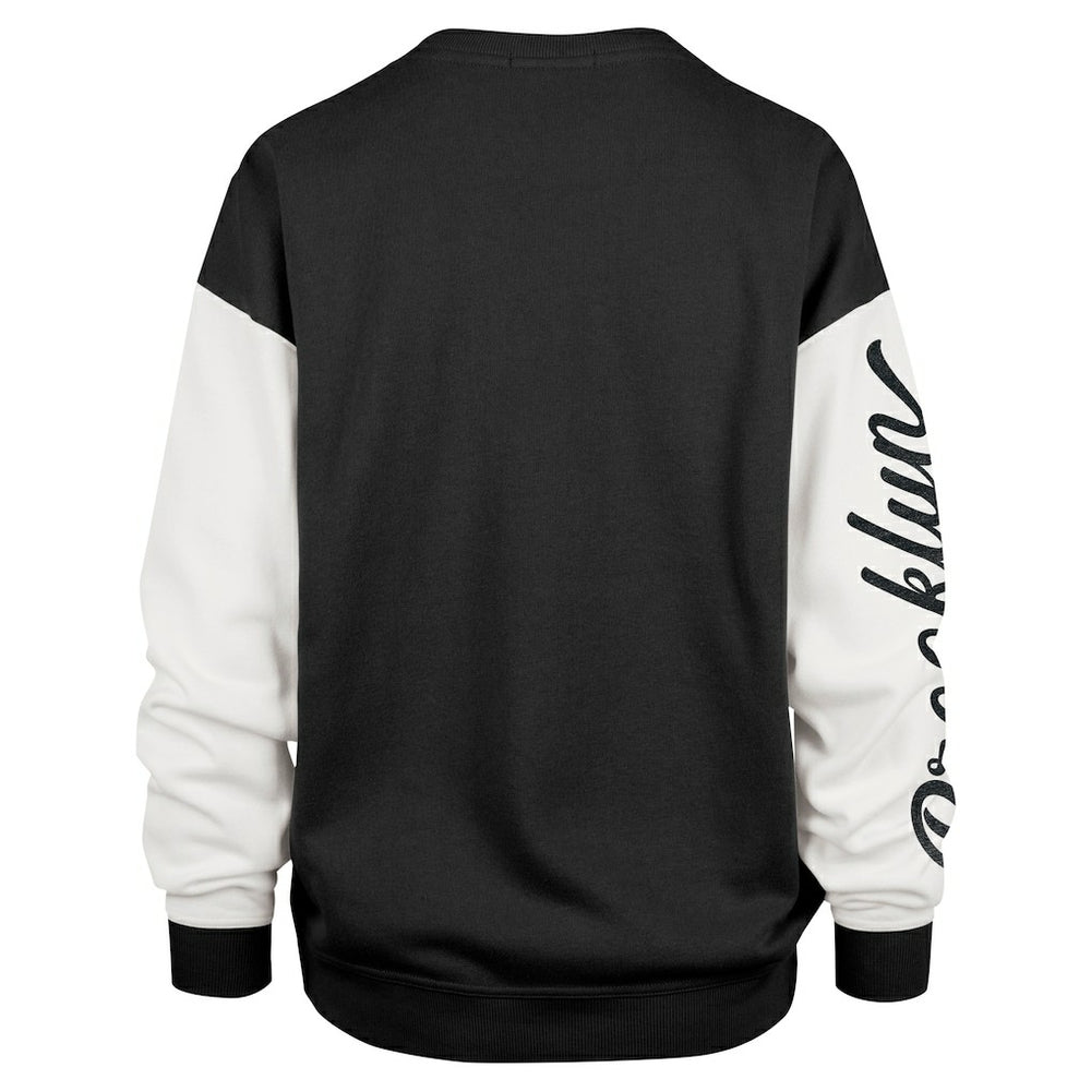 Brooklyn Nets '47 Women's Rise Andie Oversized Pullover Sweatshirt Black - 47 brand