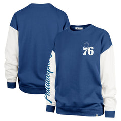 Philadelphia 76ers '47 Women's Rise Andie Oversized Pullover Sweatshirt Royal - 47 brand outlet