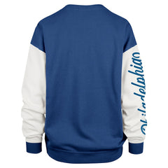 Philadelphia 76ers '47 Women's Rise Andie Oversized Pullover Sweatshirt Royal - 47 brand outlet