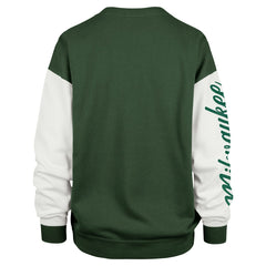 Milwaukee Bucks '47 Women's Rise Andie Oversized Pullover Sweatshirt Hunter Green - 47 brand