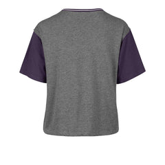 Los Angeles Lakers '47 Women's Rise Clubhouse Ziggy Color Block T-Shirt Gray - 47 brand