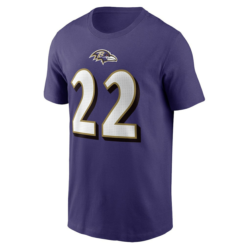 Derrick Henry Baltimore Ravens Player Name & Number T-Shirt - Purple T-shirts