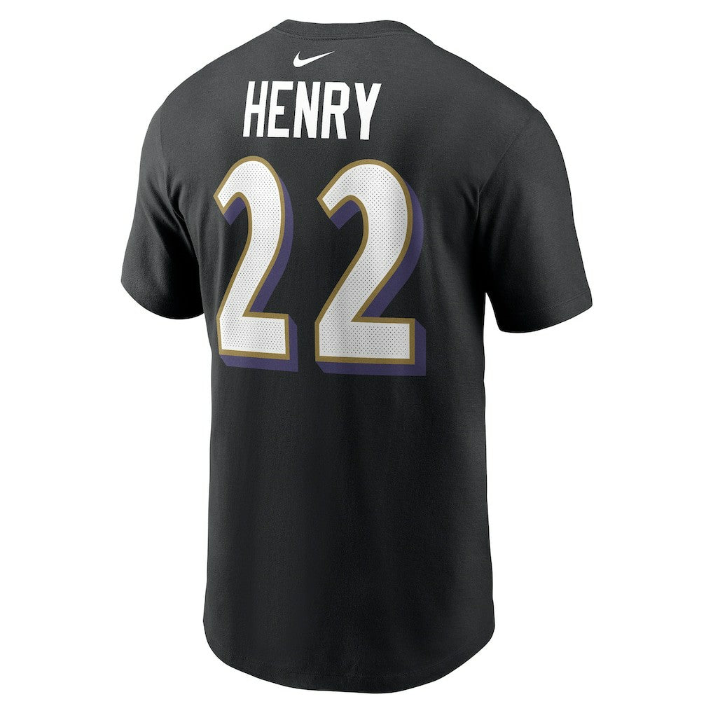 Derrick Henry Baltimore Ravens Player Name & Number T-Shirt - Black T-shirts